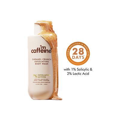 MCaffeine 7% Exfoliating Body Wash- 1% Salicylic 2% Lactic Acid, Shower Gel to Reduce Body Acne 300 ml - Shower Gels & Body Wash