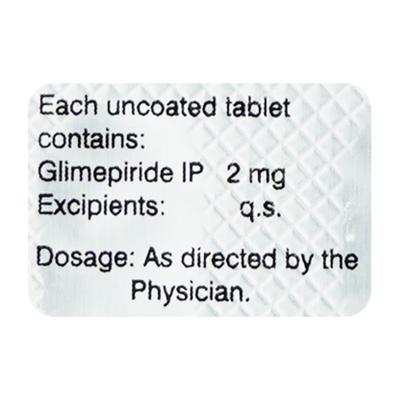 GP 2mg Tablet 10'S - Diabetes-Ant