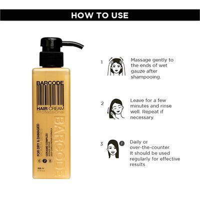 Barcode Professional Hair Cream For Dry & Damaged (BCHC005) 200 ml - Hair Oils
