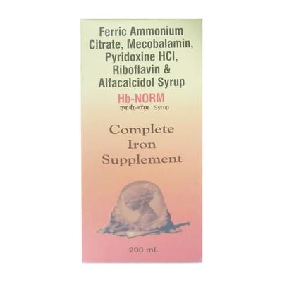 HB NORM Syrup 200ml - Supplements-Vam