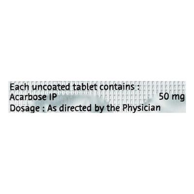 Glucobay 50mg Tablet 10'S - Diabetes-Ant