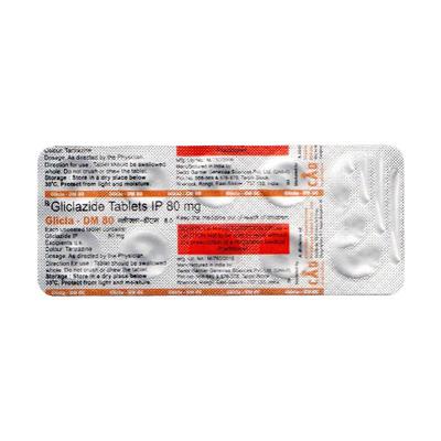 Glicla DM 80mg Tablet 10'S - Diabetes-Ant