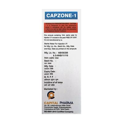 CAPZONE 1 Injection 1's - Bacterial Infections-Cep