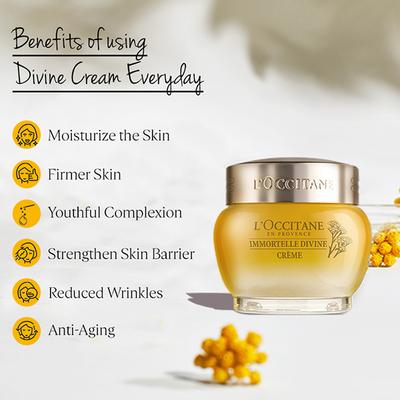 L'Occitane Immortelle Divine Cream 50 ml - Face Creams
