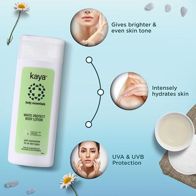 Kaya WHITE PROTECT BODY LOTION 200 ml - Shower Gels & Body Wash