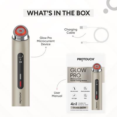 Protouch Glow Pro - Microcurrent Facial Toning Device - Etoupe 1's - Massagers