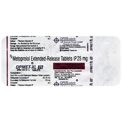 OPMET XL 25mg Tablet 10's - Hypertension-Bet
