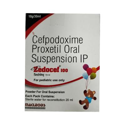 ZEDOCEF 100 Oral Suspension 30ml - Bacterial Infections-Cep