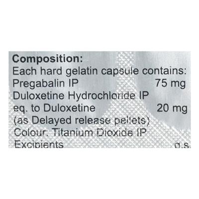 PRIXAIN D 75/20 Capsule 10's - Neuropathic Pain-Dru