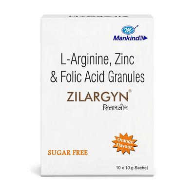 ZILARGYN SUGAR FREE ORANGE FLAVOUR Sachet 10gm - Supplements-Sup