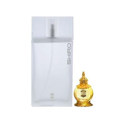Ajmal Shiro EDP Citrus Spicy Perfume And Mukhallat AL Wafa Concentrated Perfume Oil Oriental Musky 102 ml - Perfumes (Edt/Edp)