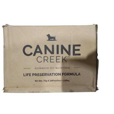 Canine Creek Life Preservation Formula Chunks in Gravy (70 gm x 24 Pouches) 70 g - Petfood
