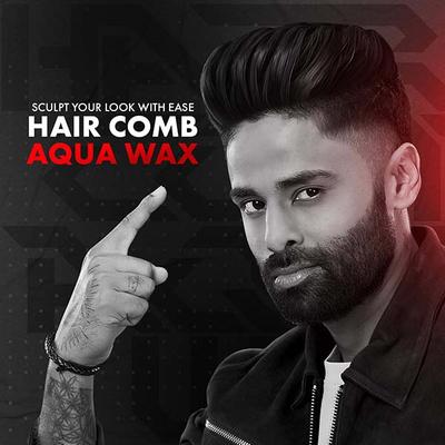 Urban Gabru Aqua Hair Wax, 2-in-1 Men Hair Styling Wax, Strong Hold Wet look & Shiny finish all day 260 ml - Multi-Stylers