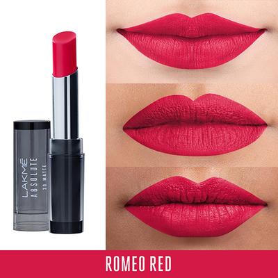 Lakme Unreal 3D Slim Bullet, Matte Finish, Romeo Red, 3.6gm - Lipsticks