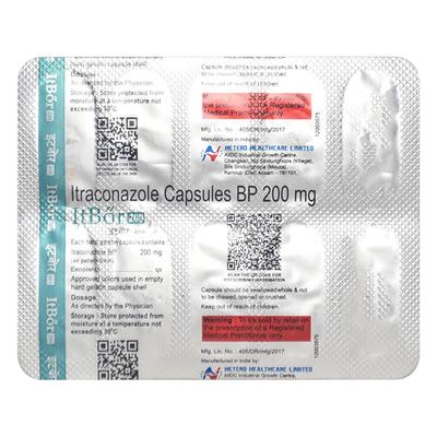 ITBOR 200 Capsule 10's - Fungal Infections-Anf