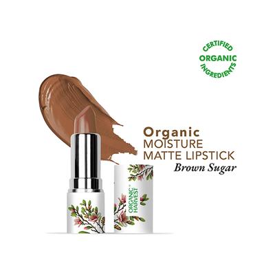 Organic Harvest Moisture Matte Lipstick - Brown Sugar 4 gm - Lipsticks