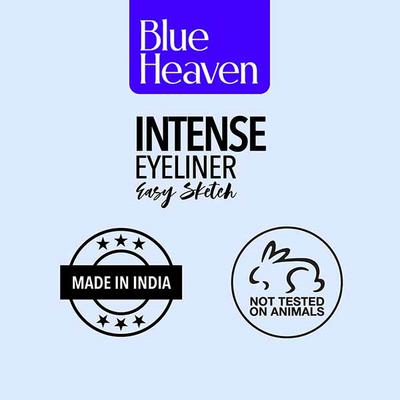 Blue Heaven Intense Easy Sketch Extreme Black Eyeliner 24Hr Stay Flexi Tip 1ml - Eyeliners