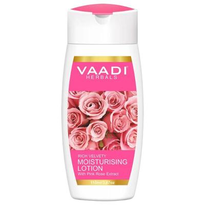 Vaadi Herbals Moisturising Lotion With Pink Rose Extract 110 ml - Lotions & Creams