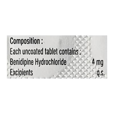 BENISTO 4 Tablet 10's - Hypertension-Cal