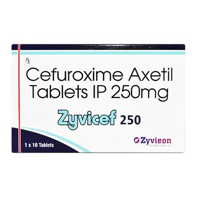 ZYVICEF 250 Tablet 10's - Bacterial Infections-Cep