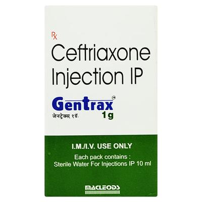Gentrax 1gm Injection 1's - Bacterial Infections-Cep