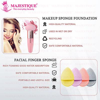 Majestique Facial Cleaning Sponge With Mushroom Makeup Sponge - Color May Vary 1's - Sponges & Applicators