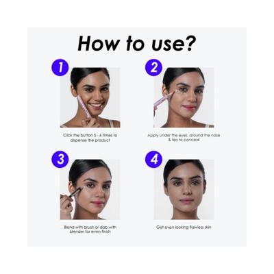 Blue Heaven Erase & Enhance Full Coverage Concealer Pen Toffee 2 ml - Concealer