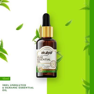 Atulya Tea Tree Essential Oil 15 ml - Hair Lotions & Tonics