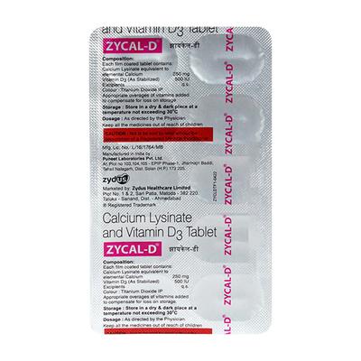 ZYCAL D Tablet 10's - Supplements-Cal