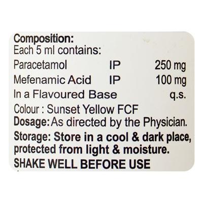 FEPANIL MEF DS Delicious Orange Flavour Suspension 60ml - Pain relief-Nsa