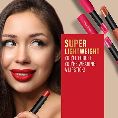 Facescanada Long Stay 3-In-1 Matte Lipstick Primer + Lip Balm Chamomile and Shea Butter Bubble Gum Pink 04, 2gm - Lipsticks