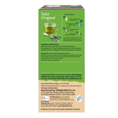 Organic India Tulsi Original Tea Bags 25's - Teas
