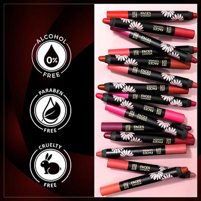 Faces Canada Comfy Matte Lip Crayon - Drama queen 04, 2.8gm - Lip Crayons