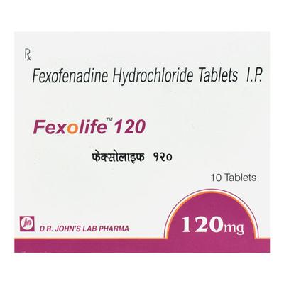 FEXOLIFE 120mg Tablet 10's - Allergies-Ant