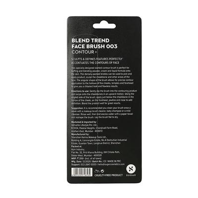 SUGAR Cosmetics Blend Trend Face Brush - 003 Contour 32 gm - Hair Brushes