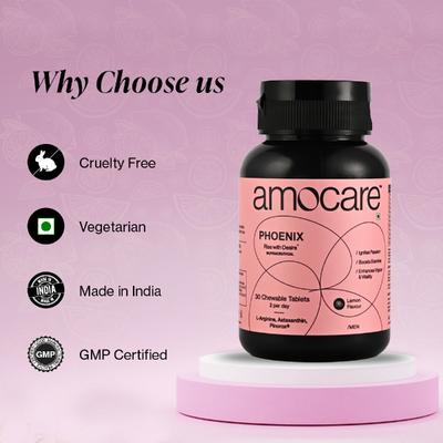 Amocare Phoenix Chewable Tablets For Men - Lemon Flavour 30's - Other Supplements