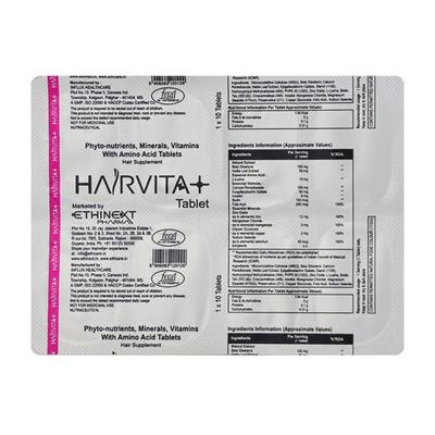 Hairvita + Tablet 10'S - Supplements-Vam