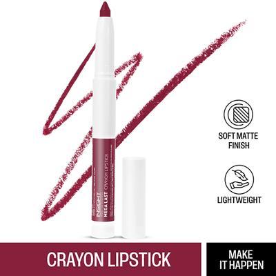 INSIGHT COSMETICS MEGA LAST CRAYON LIPSTICK-MAKE IT HAPPEN (16) 1's - Lip Crayons