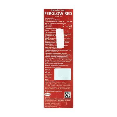 FERGLOW RED Syrup 225ml - Supplements-Vam