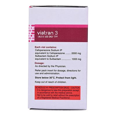 Viatran 3Gm Injection 1's - Bacterial Infections-Cep