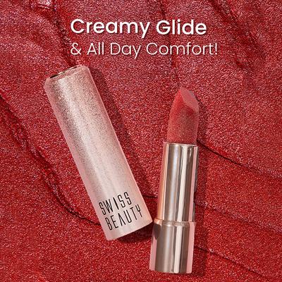 Swiss Beauty More Than Glitter Lipstick -Twinkle Copper 3 gm - Lipsticks