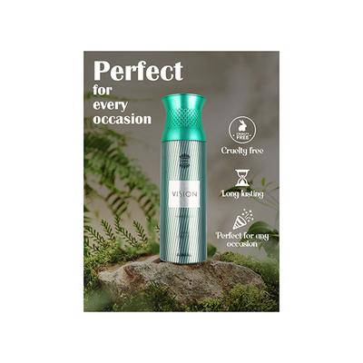 Ajmal Vision Perfume Deodorant Body Spray Gift For Men (Online Exclusive) 200 ml - Men Deodorants/Roll-Ons