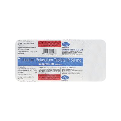 NEOPRESS 50mg Tablet 10's - Hypertension-Ang