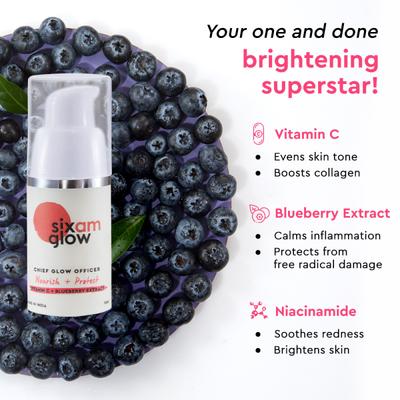 Sixam Glow Chief Glow Officer Serum-N-Cream With Spf 20 Pa++++ for All Skin Types 15 ml - Essences