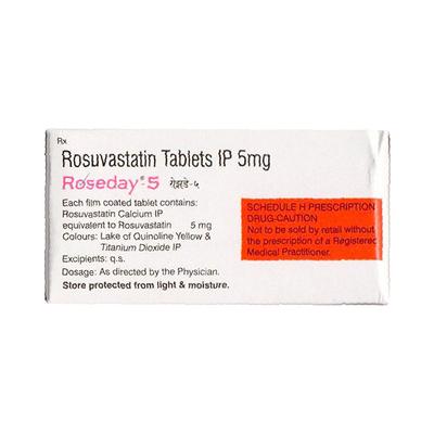 ROSEDAY 5 Tablet 15's - High Cholesterol-Dys