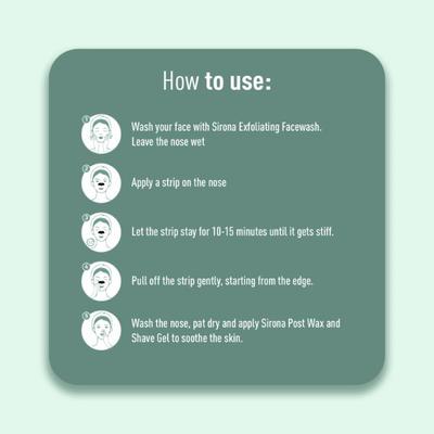 Sirona Nose Strip - Bamboo Charcoal (Pack of 4) - Face Wash & Cleansers