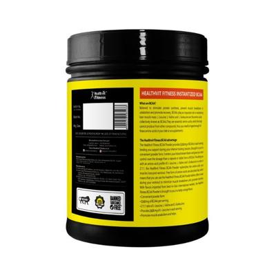 Healthvit Fitness 100% Micronized BCAA 5200mg 2-1-1 with L-Glutamine and Citrulline, (10 Servings) Tangy Orange Keto Friendly, Caffeine Free 200 gm - General Health