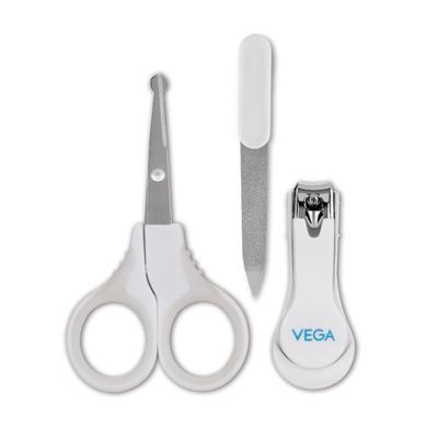 Vega Baby & Mom Nail Scissors, Clipper, Filer Set & BPA Free 1's - Baby Grooming