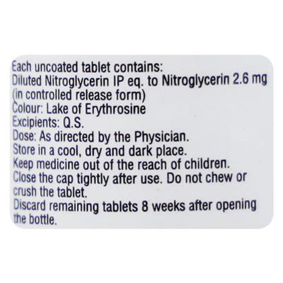 Monit Gtn 2.6mg Tablet 30'S - Angina