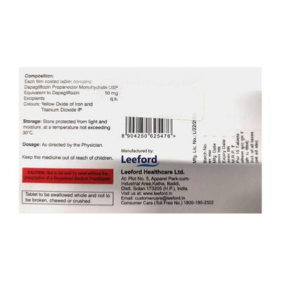 DAPZIGARD 10 Tablet 15's - Diabetes-Ant